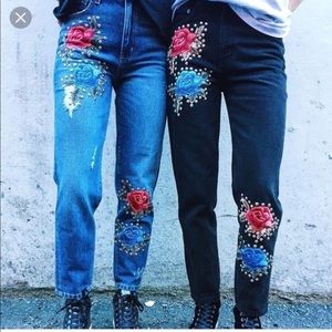 LF Carmar embroidered jeans